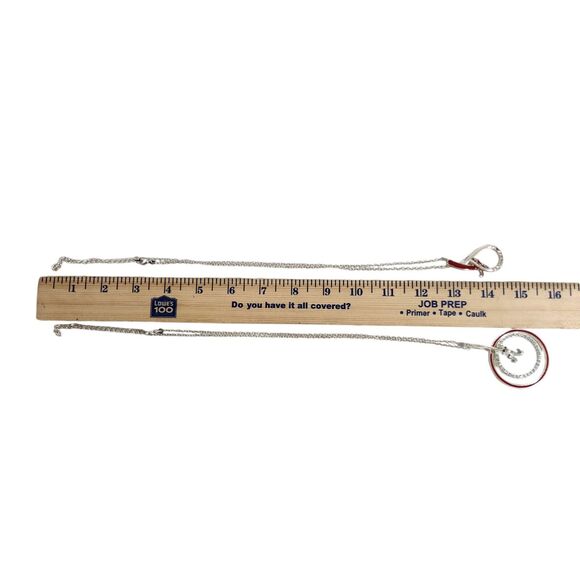 ALABAMA CRIMSON TIDE CHAIN PENDANT NECKLACE JEWLERY SET SILVER RED A ROLL TIDE - Picture 4 of 4